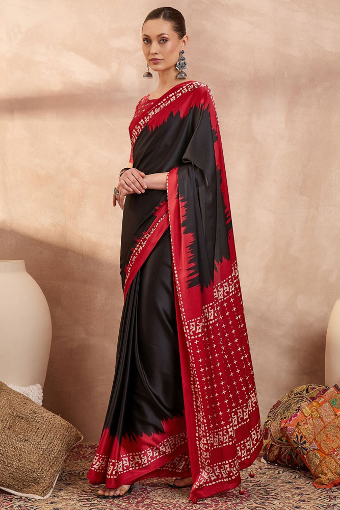 Printed Semi Modal Silk Saree