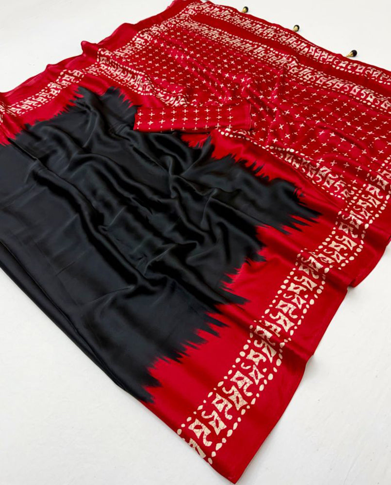 Printed Semi Modal Silk Saree