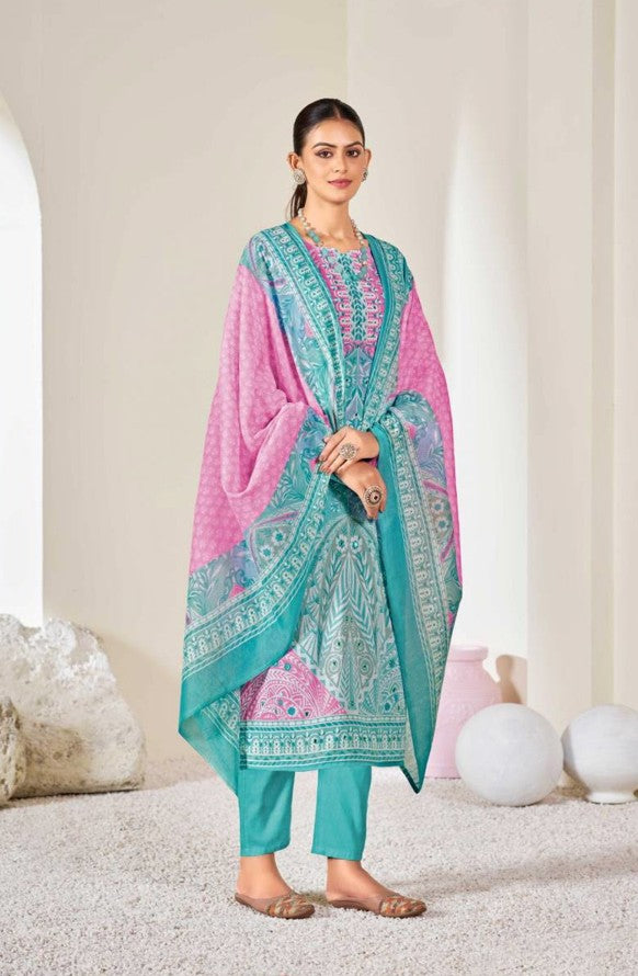 Cotton Printed Dress Material