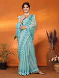 Embroidered Jimmy Choo Fancy Saree