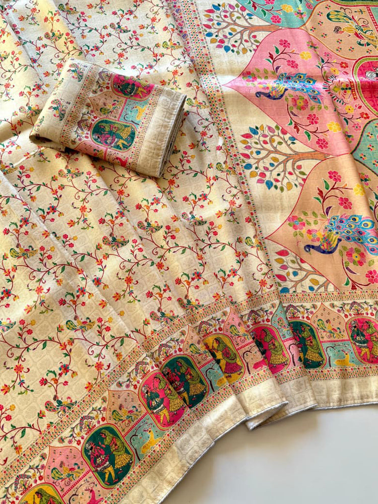 Pashmina Silk Saree