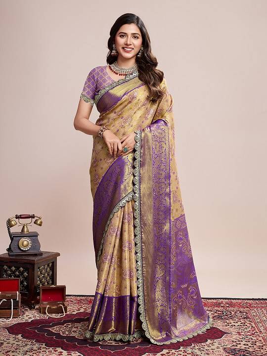 Zari Weaving Kanjivaram Silk Saree