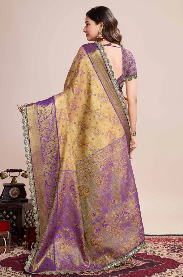 Zari Weaving Kanjivaram Silk Saree