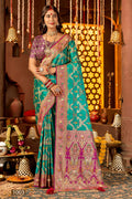 Satin Silk Saree with Swarovski Work