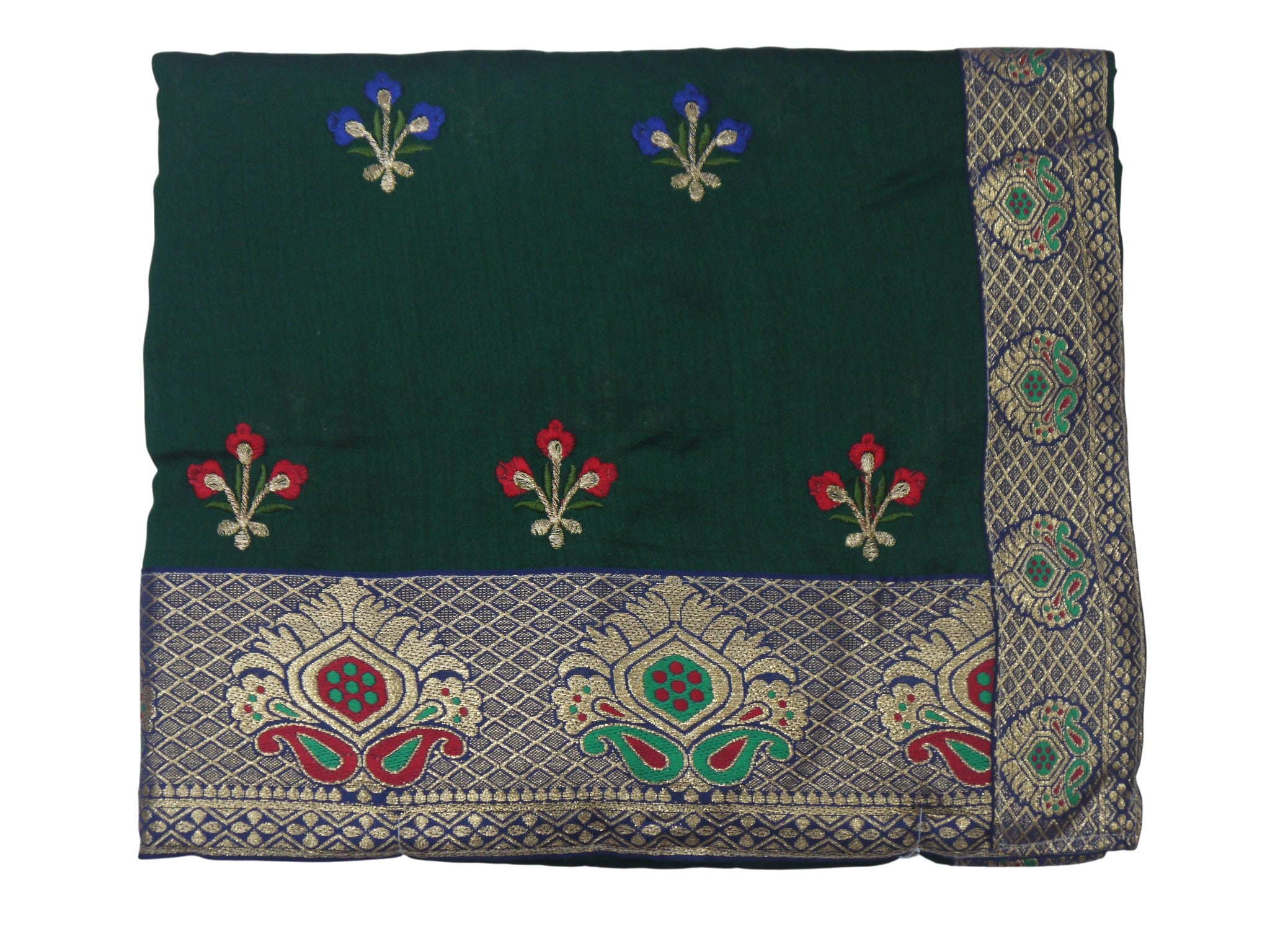 Fancy Silk Embroidery Work Saree