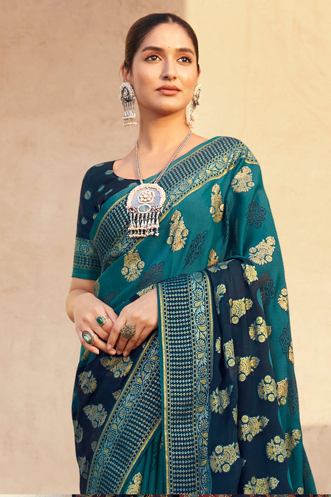 Printed Georgette Saree