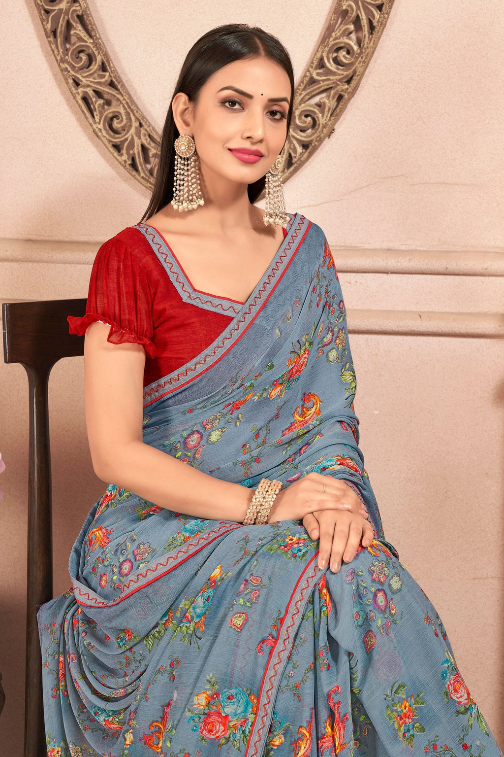 Chiffon Printed Saree