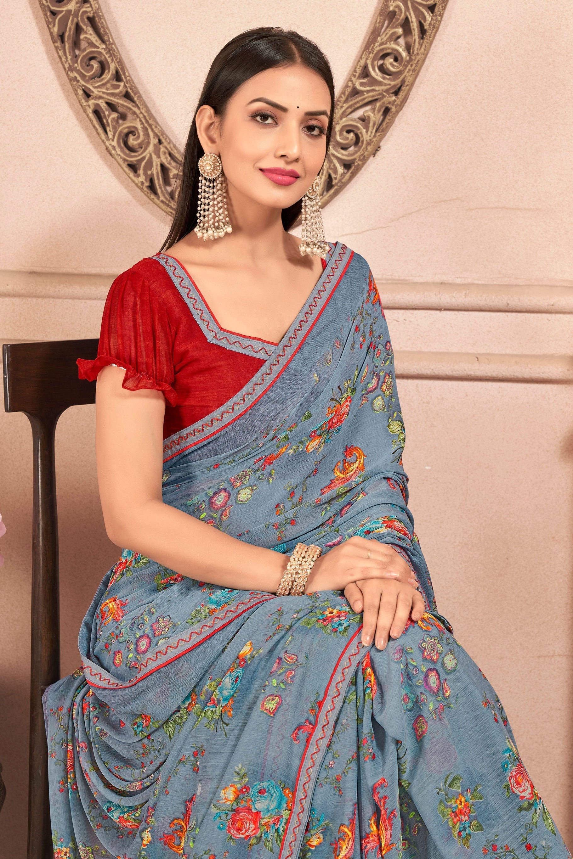 Chiffon Printed Saree