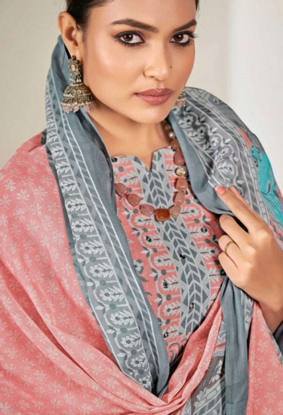 Cotton Printed Dress Material