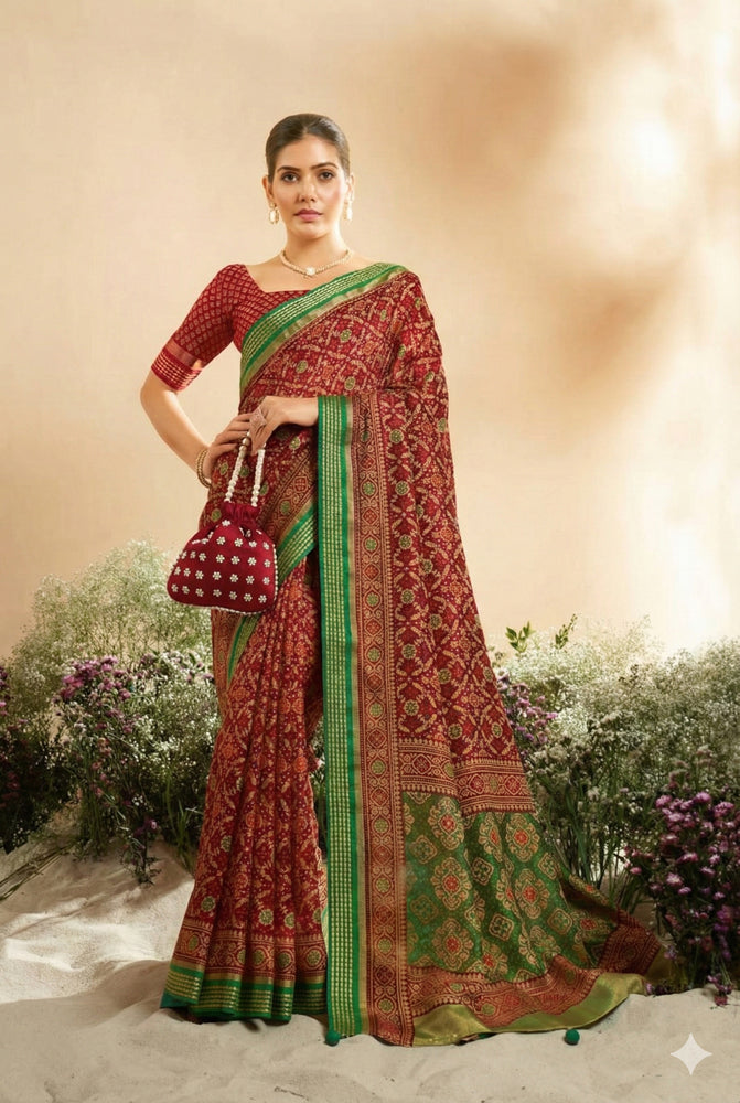 Georgette Patola Saree