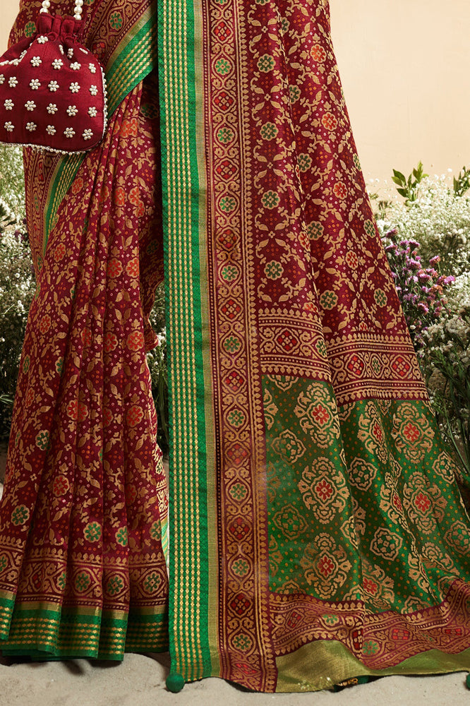 Georgette Patola Saree