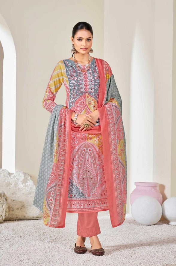 Cotton Printed Dress Material