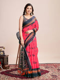 Digital Printed Linen Saree