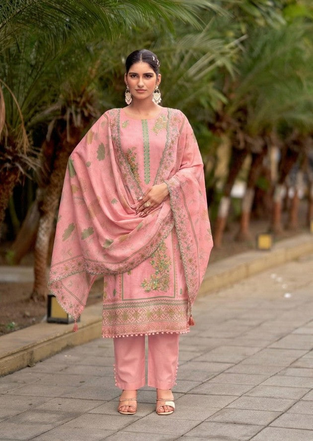 Lawn Cotton Print With Embroidery Dress Material