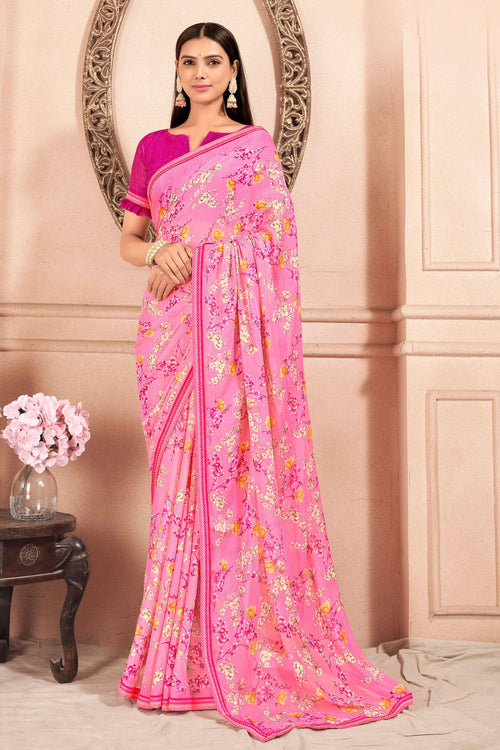 Chiffon Printed Saree