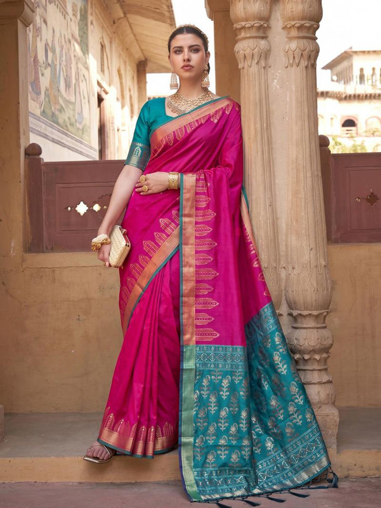 Soft Silk Saree With Zari Work