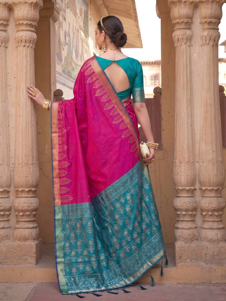 Soft Silk Saree With Zari Work
