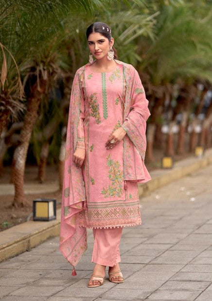 Lawn Cotton Print With Embroidery Dress Material