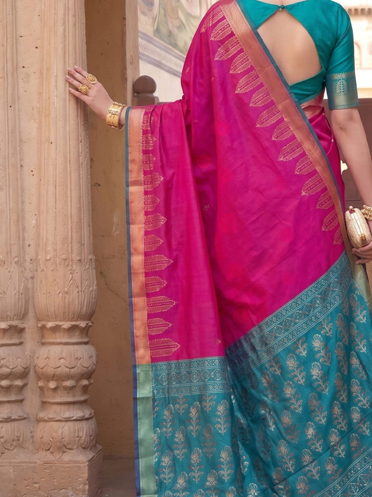 Soft Silk Saree With Zari Work