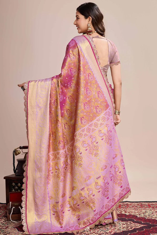 Zari Weaving Kanjivaram Silk Saree
