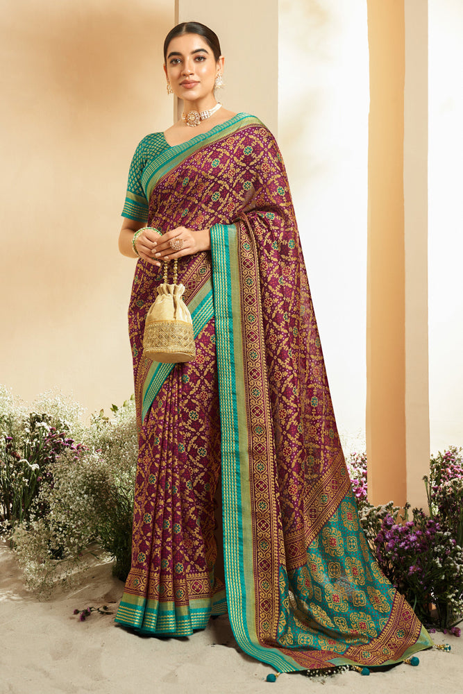 Georgette Patola Saree