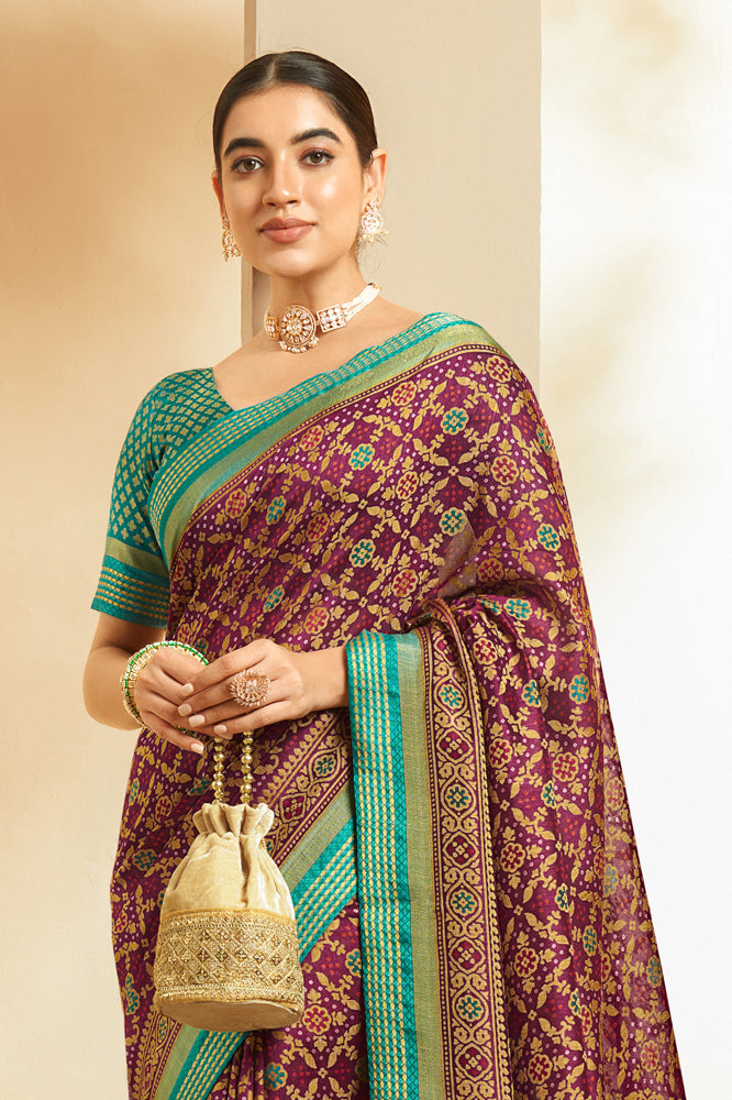 Georgette Patola Saree