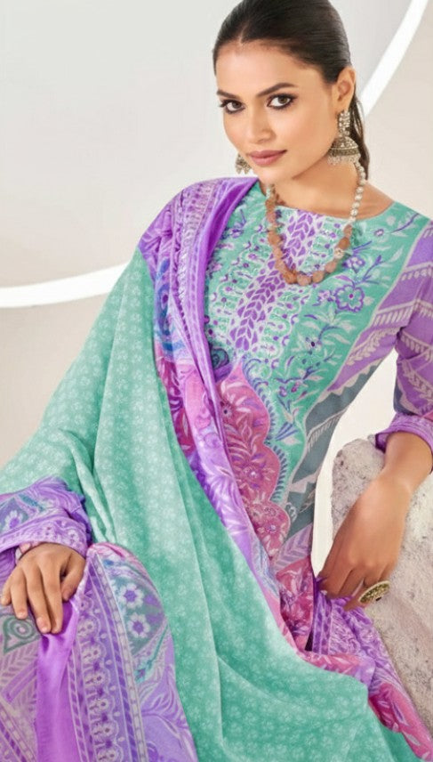 Cotton Printed Dress Material