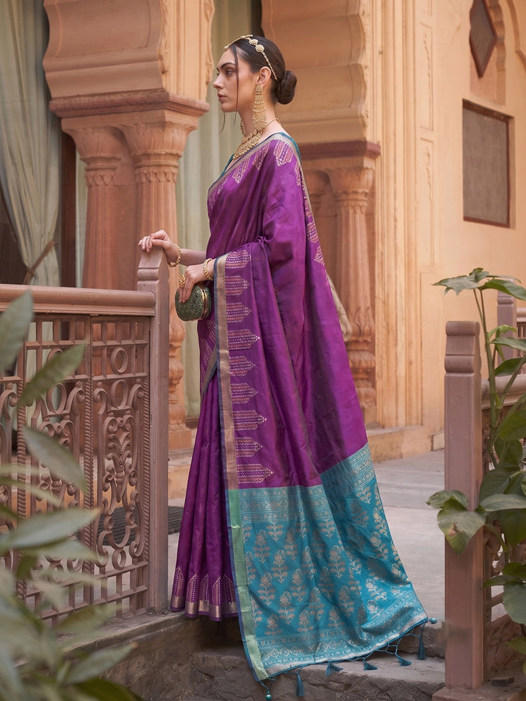 Soft Silk Saree With Zari Work