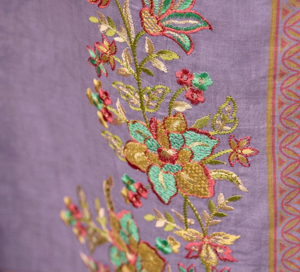 Lawn Cotton Print With Embroidery Dress Material