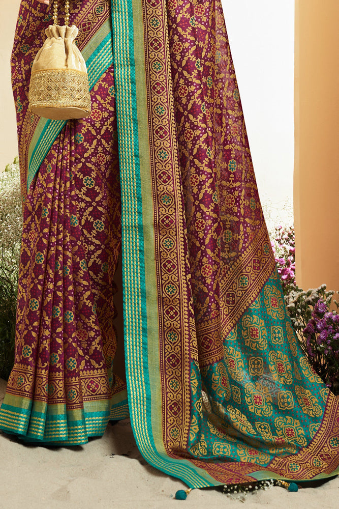 Georgette Patola Saree