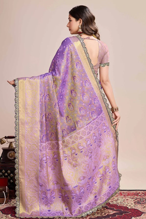 Zari Weaving Kanjivaram Silk Saree