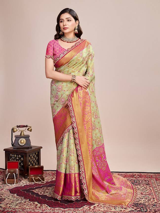 Zari Weaving Kanjivaram Silk Saree