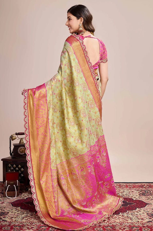 Zari Weaving Kanjivaram Silk Saree