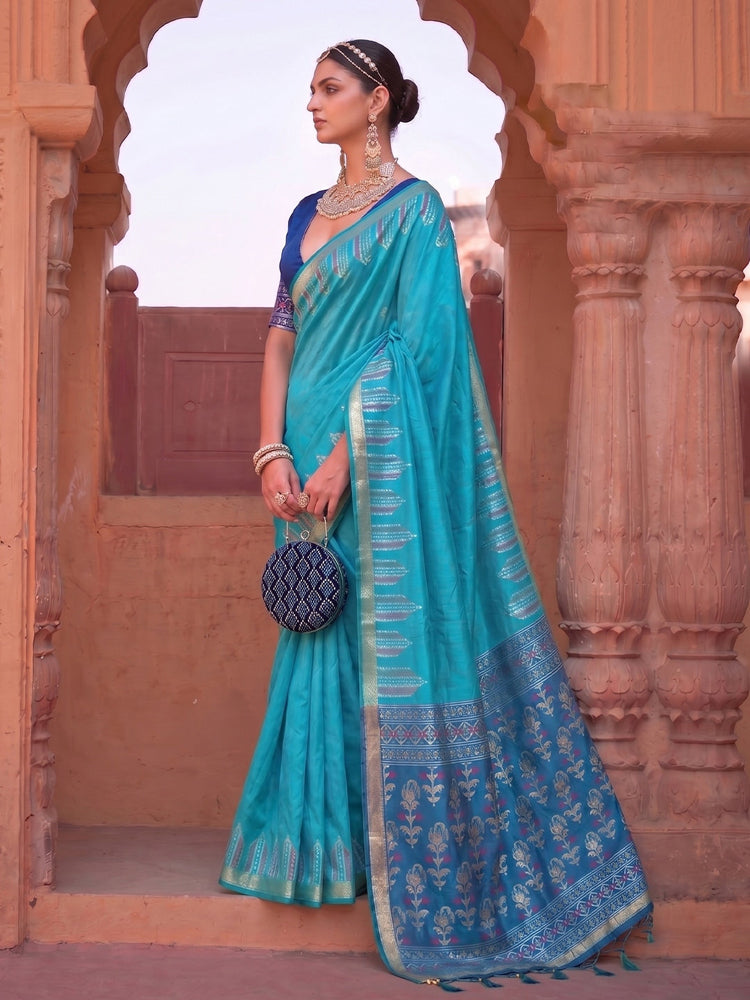 Soft Silk Saree With Zari Work