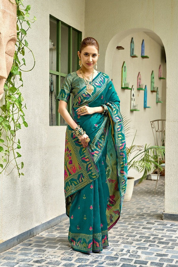 Zari Weaving Paithani Silk Saree