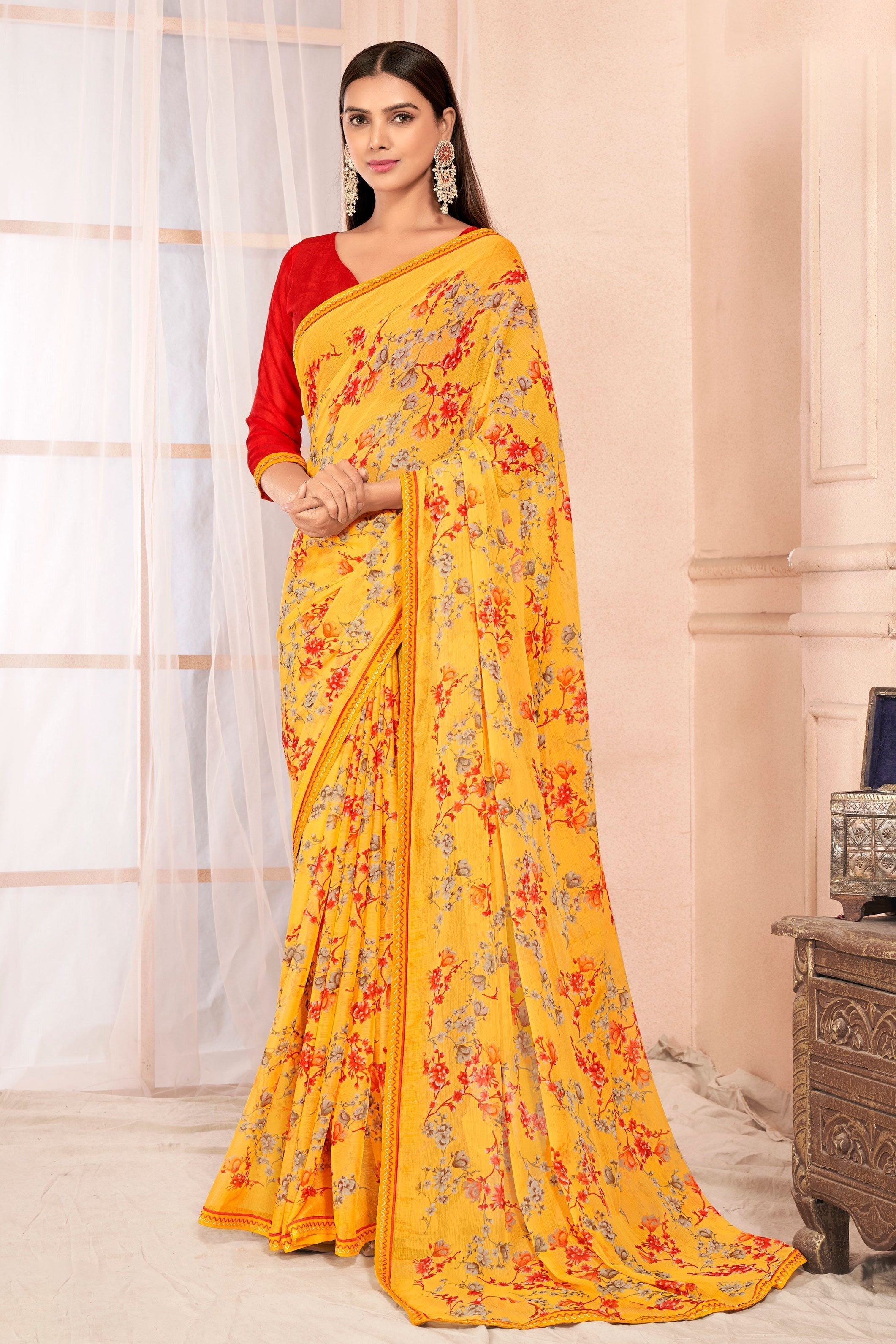 Chiffon Printed Saree