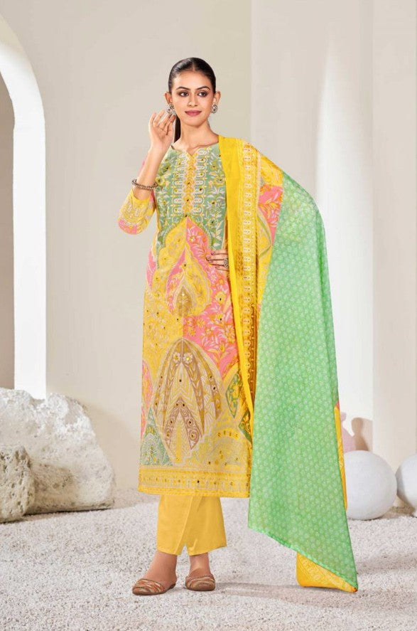 Cotton Printed Dress Material