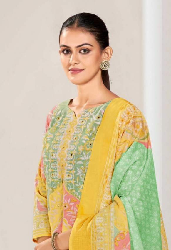 Cotton Printed Dress Material