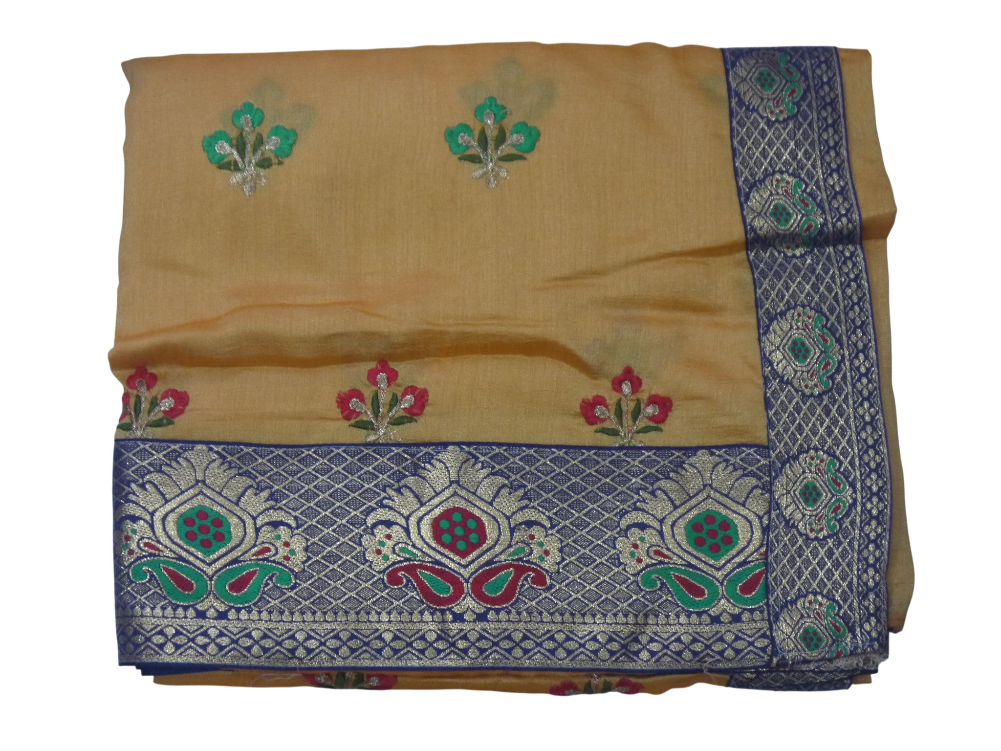 Fancy Silk Embroidery Work Saree
